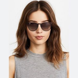 BRAND NEW Ray Ban Erika Sunglasses in rubber Havana, brown gradient dark brown